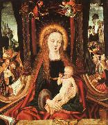 MASTER of the Aix-en-Chapel Altarpiece Madonna and Child sg USA oil painting artist